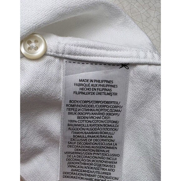 Polo Ralph Lauren Men's XXL TTG White Short Sleeve Dress Shirt - Picture 4 of 11